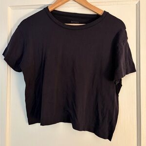 Athleta Women's Classic Black Short Sleeve Tee